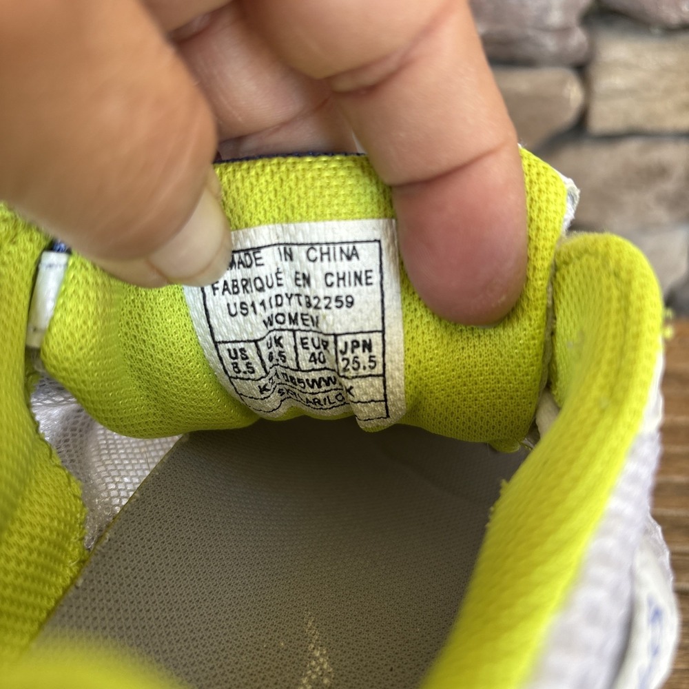 Ryka Women's Skylar  Stride Walking White W/ Blue Lime Accent Sneaker 8.5 Mesh - Picture 6 of 12
